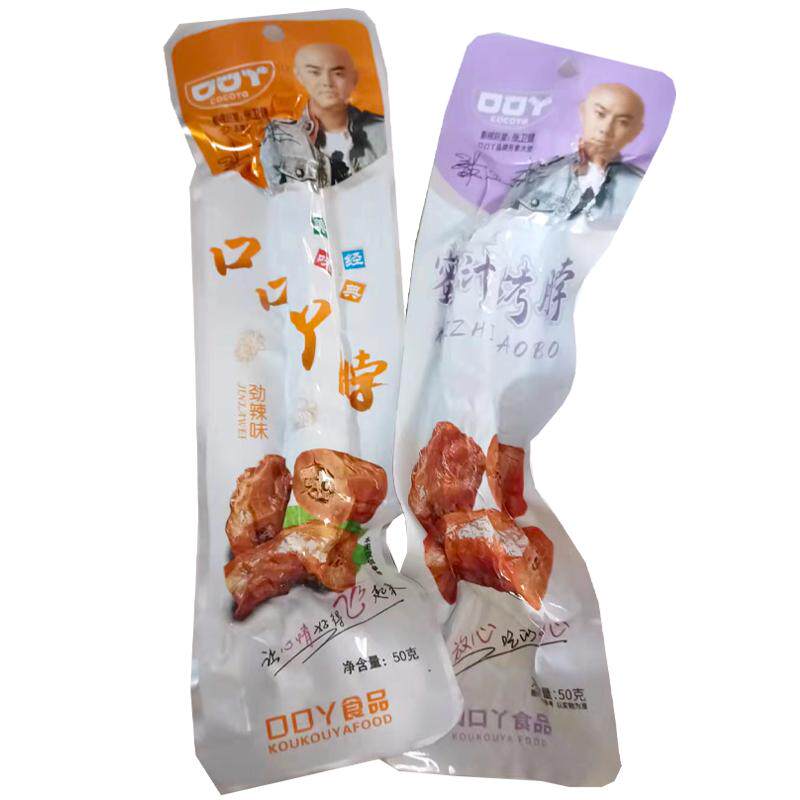 口口丫香辣蜜汁烤脖糖醋黑鸭味脖