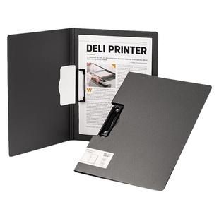 得力折页板夹5016双页书写夹板A4竖式报告夹板硬板会议记录试卷整理夹横式彩色折页夹板5011账单文件夹资料夹