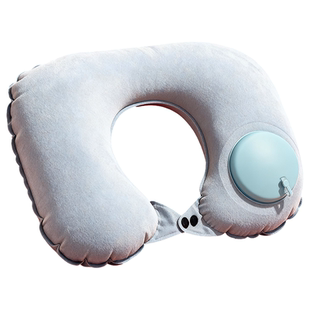 充气u型枕旅行枕便携颈枕坐车飞机睡觉神器护颈枕按压式旅游靠枕