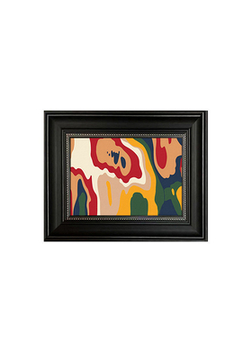 蒙德里安中古风客厅组合装饰画艺术卧室法式背景墙挂画抽象艺术