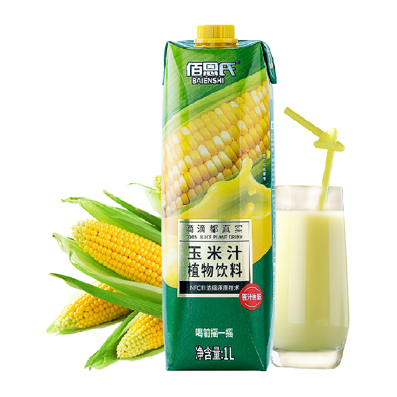 佰恩氏水果玉米汁果汁饮料1L×1瓶