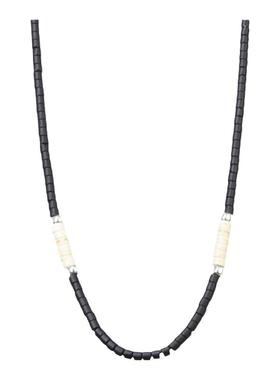 纯银拼接天然石边佑锡同款项链