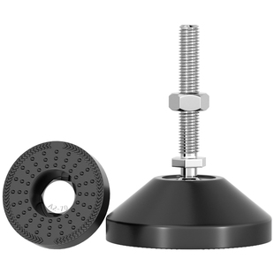 304不锈钢尼龙脚杯固定地脚螺丝螺栓可调节脚垫支撑脚M8M10M12M16