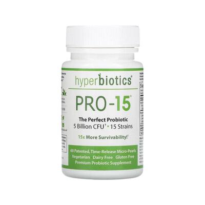 香港直发Hyperbiotics合百益益生菌改善肠道促进吸收60片母亲节