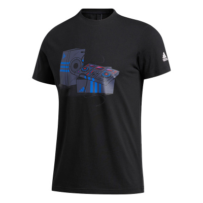 阿迪达斯男子运动透气短袖T恤