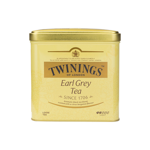 twinings英国川宁豪门伯爵红茶罐装500g英式茶烘焙原料商用有运损