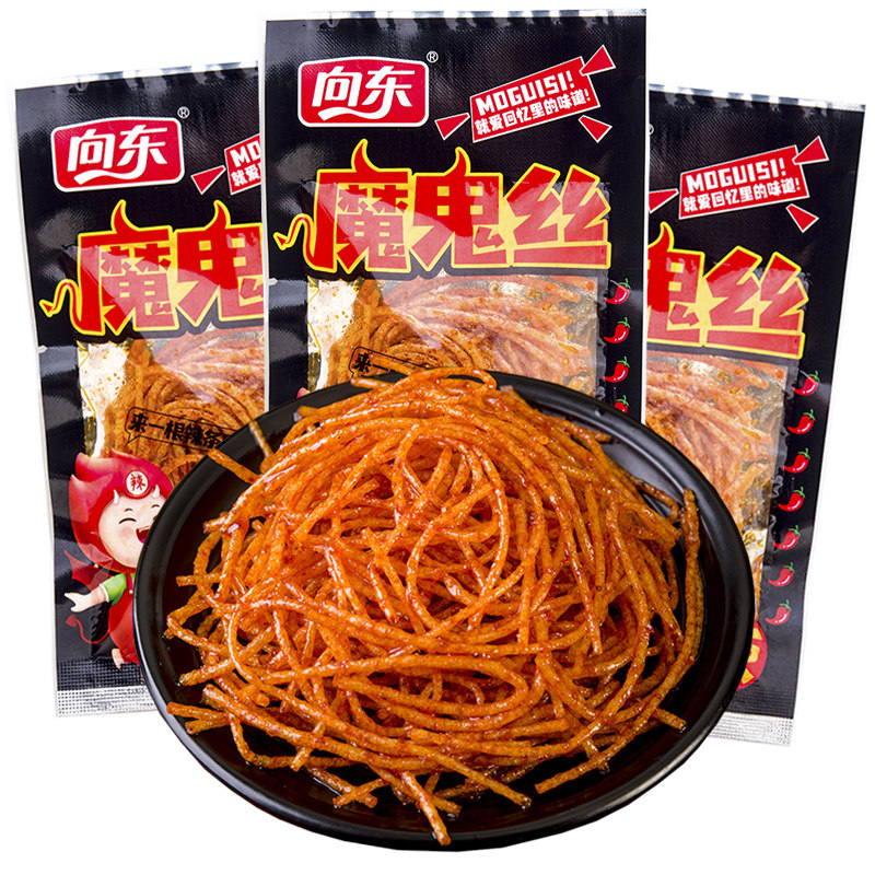 向东魔鬼丝麻辣条面筋网红死神特辣丝校园怀旧儿时童年火爆小零食