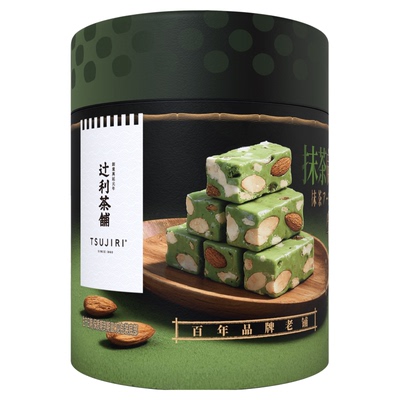 【节日送礼】辻利茶铺抹茶扁桃仁牛轧糖丝滑奶香浓郁节日伴手礼