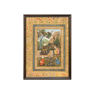 波斯细密画阿拉伯伊朗印度土耳其风情餐厅装饰画卧室书房玄关挂画