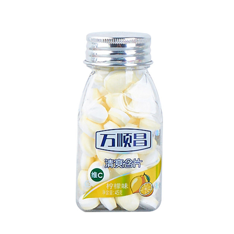 薄荷糖水果味瓶装爽口含片