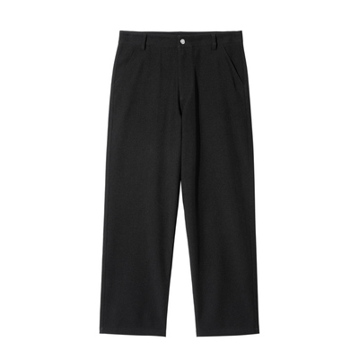 SANBAI叁佰黑色基础长裤