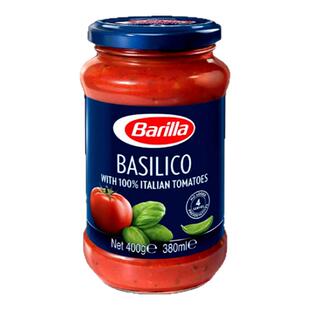 Barilla百味来意大利面酱400g 罗勒风味意粉酱番茄酱意面酱专用酱