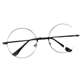 溥仪款耐磨玻璃老花镜男高清复古圆框经典弹簧腿老花眼镜女正品