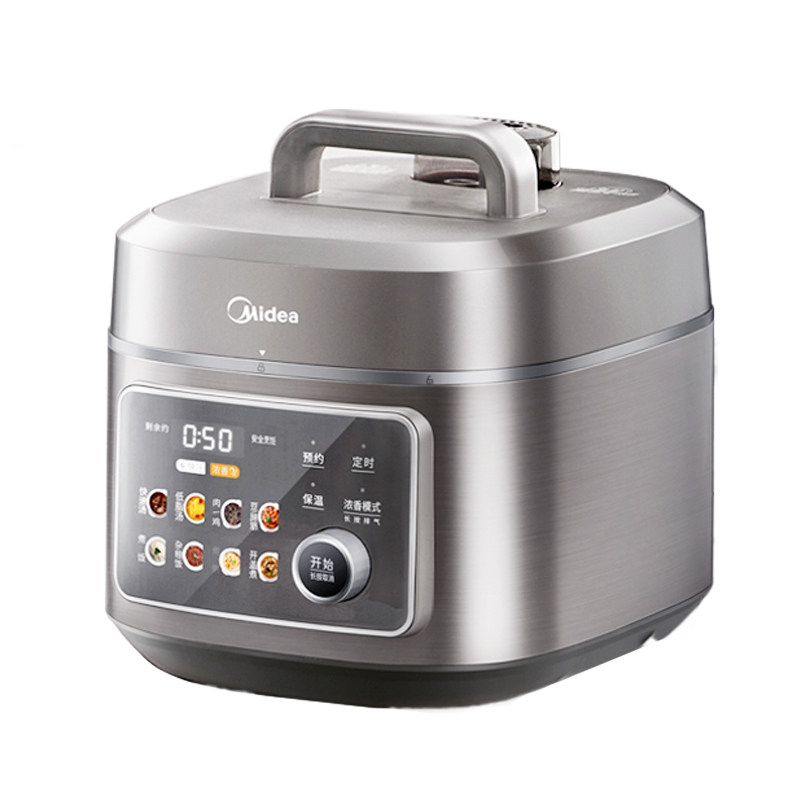 美的低脂浓香电压力锅家用6L电饭煲0氟0涂层双胆电高压锅2025新款