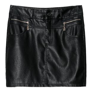 海宁真皮皮裙短款2026春季新款女士绵羊皮时尚短裙高腰包臀半身裙