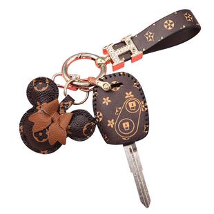 适用本田直板钥匙套10款CRV思域飞度七八代雅阁锋范奥赛德扣壳包