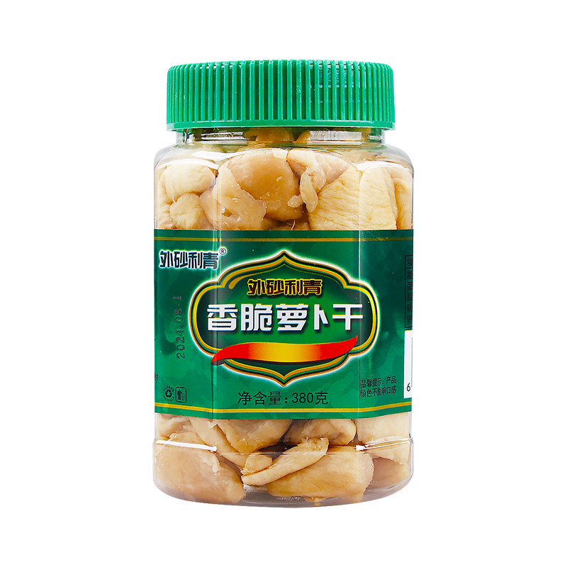 日晒香脆利青萝卜干广东潮汕特产380g*6咸菜下饭菜菜脯粒萝卜丁