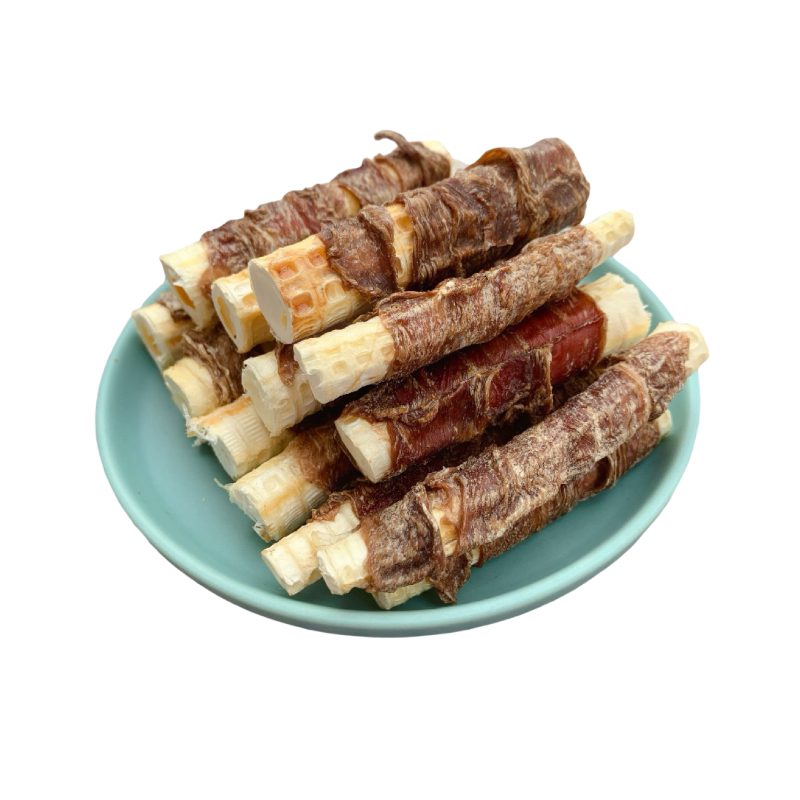 来自小火星 自制猫狗磨牙棒洁齿骨零食鸡肉鸭肉鲨鱼骨含有软骨素