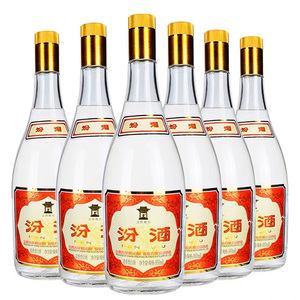 山西杏花村55度黄盖将军汾酒950ml*6瓶 清香型高度白酒纯粮酿造