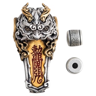 琢匠山鬼三通配饰国风道系银隔珠小金刚diy散珠悟道系列手串配珠