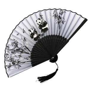 新中式古风竹子折叠扇子夏天轻便旗袍汉服随身便携国风舞蹈折扇女