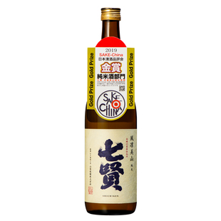 日本原装进口清酒 七贤风凛美山纯米清酒720ml 精米步合70%
