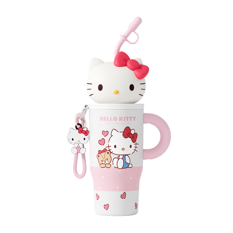 hellokitty保温杯子大容量吸管杯可爱水杯女生高颜值冰霸生日礼物