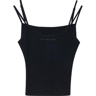 LINCCHIC金羽杰背心女夏外穿设计感细带针织吊带背心女内搭SW121Y