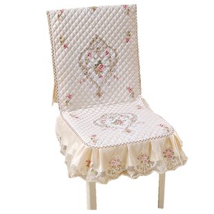 椅子罩套一体网红木防滑坐垫靠背四季通用餐桌凳子套亚麻布艺家用