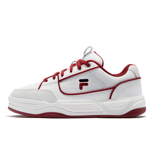 FILA FUSION斐乐潮牌情侣小白鞋2026新年板鞋女红色男休闲运动鞋