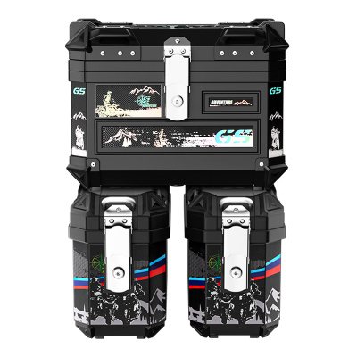 电动车后备箱大容量两侧边箱电瓶摩托车尾箱三箱非铝合金外卖箱子