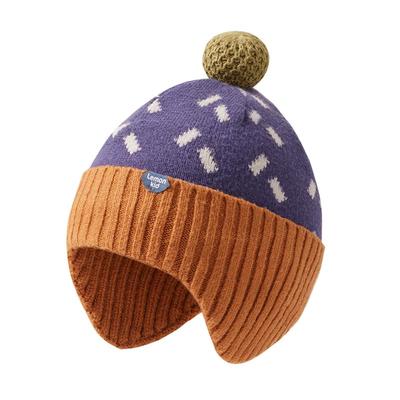 儿童针织护耳羊毛帽三件套