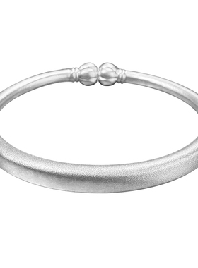 999.9足银南瓜对珠手镯古法款