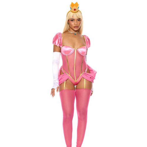 W 41047 Sheer Bubble Sleeve Bodysuit 性感连体衣 欧美跨境