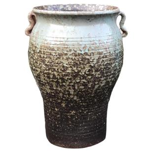 手工陶盆高大粗陶罐多肉花盆法师老桩花卉玉坠植物直筒花盆兰花盆