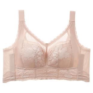 美思内衣女春夏新款大胸显小大码聚拢收副乳调整型文胸上托防下垂