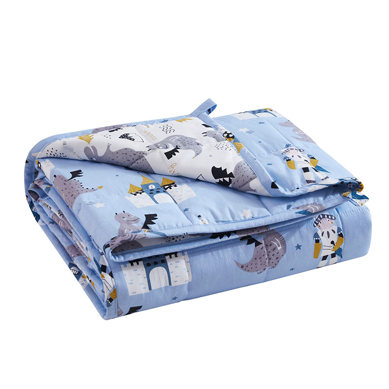 美国道恩森儿童防蹬被重力被夏凉被子重力毯减压帮助睡眠全棉亲肤