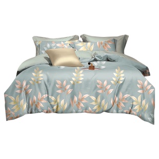 小绵羊花影绮梦长绒棉四件套纯棉全棉冬季加厚保暖床单被套床品