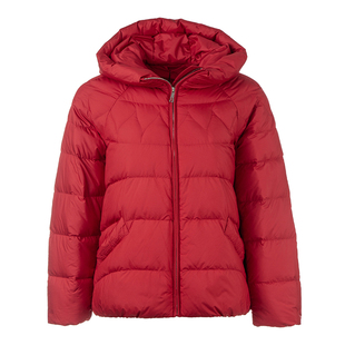 名师路短款白色羽绒服外套女款冬季2025年新款连帽白鸭绒保暖直筒