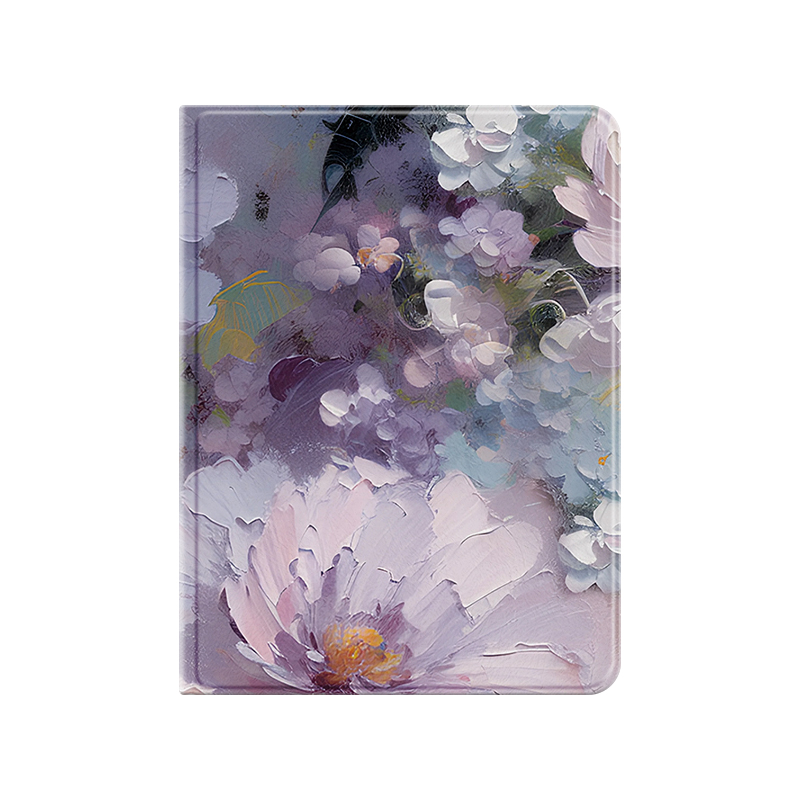 GGUU适用ipad保护套7第10代平板ipadair壳ipadpro新款mini硅胶8带笔槽11寸9苹果ipd油画群花6十代5外4女p九13