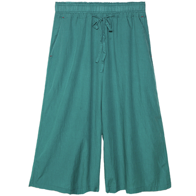 古石后宽松自然腰柔软休闲七分裤