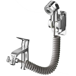 铜水龙头能万转接头洗脸盆一分二洗衣机进水管分流转换器家用三通