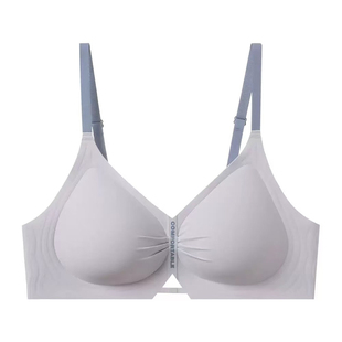 轻薄零感果冻内衣小胸聚拢可机洗乳胶固定杯无钢圈收副乳上托文胸