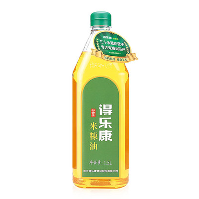 米糠油得乐康谷黄金1.5L