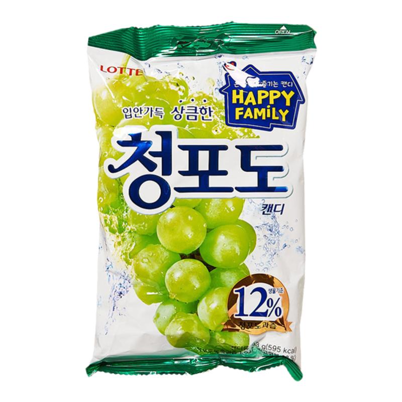 韩国进口硬糖乐天葡萄网红零食