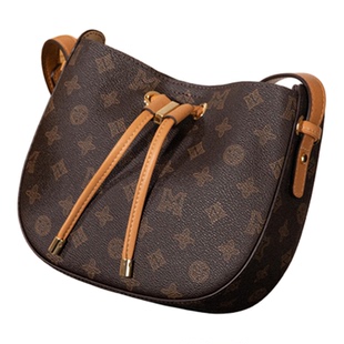 稻草人女包腋下包包女款2025新款单肩斜挎包大容量质感老花马鞍包