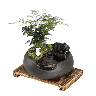 招财流水摆件循环水客厅