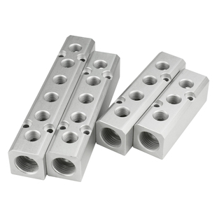 分气排 4分变2分30x30水排分流器油排气路分配器气源分配排分气块