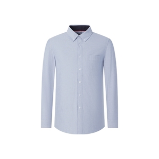 杉杉男士衬衫长袖2025春秋季新款纯棉牛津纺免烫商务休闲衬衣男款