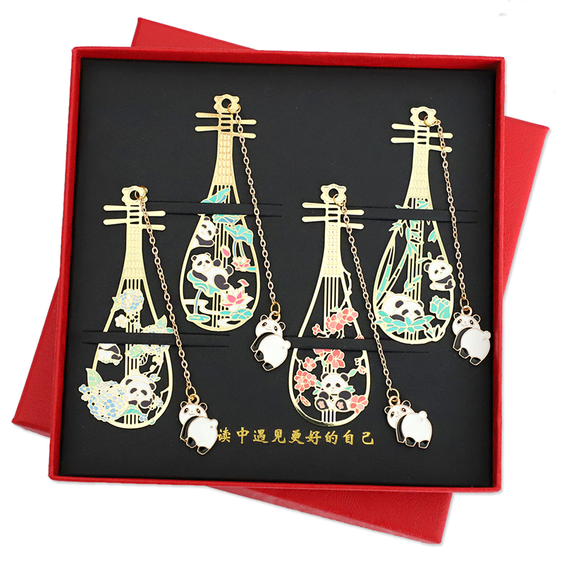 琵琶弦音刻字金属书签古典中国风敦煌文创礼品纪念品学生用古风物